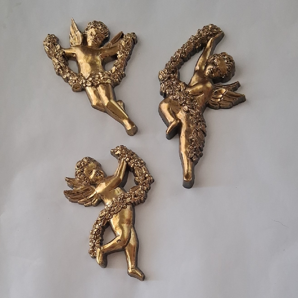 Vintage Syroco Cherubs